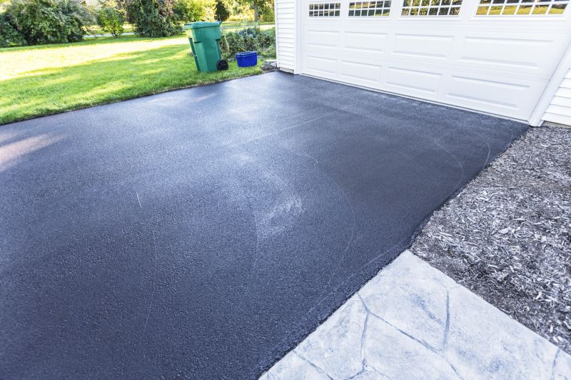 Blacktop Driveway with Clean Finish